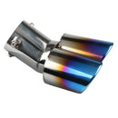 Stainless SteelÃ‚Â Universal Auto Muffler Silencer Slant Car Exhaust Tip Burnt Blue