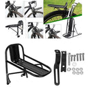 Bike Front Rack Bicycle Cargo Rack Storage 15KG Capacity with Mouth Guard