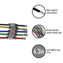 20Pack Colored Nylon Coated Stainless Steel Wire Keychains 2Mm 6.3 Inches A Q9L4
