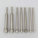 7pcs 1/4 Hexagon Socket 5/6/8/9/10/11/12mm Strong Magnetic Wind Batch Slee JEU