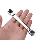 Mini Ratchet Wrench 1/4 Inch Drive Socket and Screwdriver Bit Driver Quick  R7X7