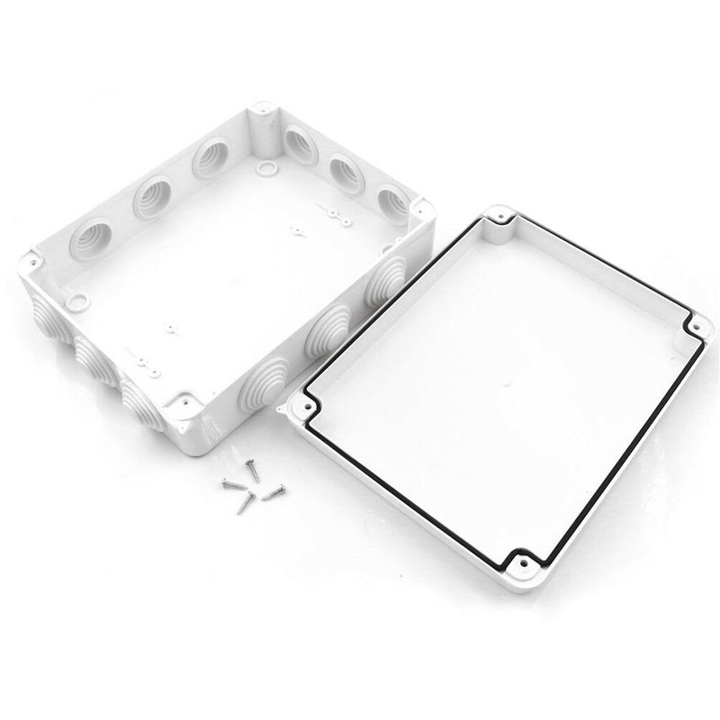 1PC Plastic Waterproof Electrical Junction Box 255*200*80mm IP65 With 12 HolS Cy