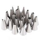 24pcs Icing piping nozzles pastry tips cake sugarcraft decorating bakery tool Gw