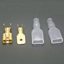 200Pcs/50Pairs Female Male Spade Crimp Terminals Sleeve Wire Wrap Connector