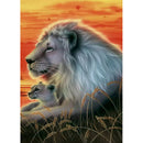 Animal 5D Diamond Painting DIY Full Round Drill Rhinestone (Lion LD536)