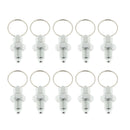 10x M10 Index Plunger with Ring Pull Spring Loaded Retractable Locking Pin