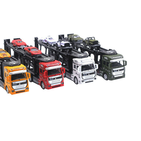 1:48 New Parenting Pull Back Alloy Super Truck Vehicle Simulation TransporteC1Y6