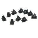 10x Cable clips adhesive cord black wire holder organizer clamp OZ