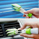 Car Plastic Cloth Brush Cleaning Accessories Auto Air Conditioner Vent Clea G5S9