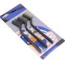 New 3pcs Detail Wire Brush Set Steel Brass Nylon Cleaning Polishing Detail PJE
