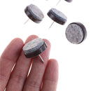 8x 24mm Table Chair Feet Legs Glides Skid Tile Felt Pad Floor Nail Protector LJ