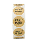 Hand Made Especially For You Stickers 1 Inch Round Total 500 Adhesive Label X5H6