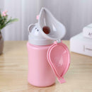 Portable Hygiene Toilet Urinal Pots Travel Anti-leakage Potty (Girl Pink) A