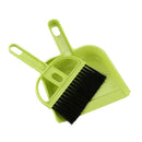Plastic Computer Keyboard PC Cleaning Brush Dustpan Set Green Black