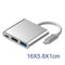 Type-C Aluminum 4k HD 3IN1 Usb C Type-C to Hdmi Converter Cable for MacBook Pro
