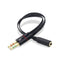 Y-Splitter 1Female to 2Male 3.5mm Mic Stereo Audio Adapter Audio Cable For PC TE