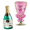 1Set 8Pcs Whiskey Wine Bottle Beer Cup Balloons Creative Style Balloon Deco