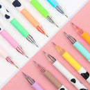 12colorS Cute Cartoon Milk Cow 0.38mm Fineliner Pens Marker Pen Gel Ink Pen