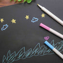 12Pc 6.50*0.28in Draw Paint Markers Pen for Black Paper Art Pens Signatu WXF