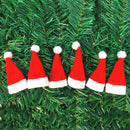 Mini Santa Claus Hats for Lollipop Christmas Party Holiday Lollypop Top-Topper
