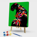 Digital Canvas Black Leopard DIY Acrylic Oil Picture By Numbers for Decor