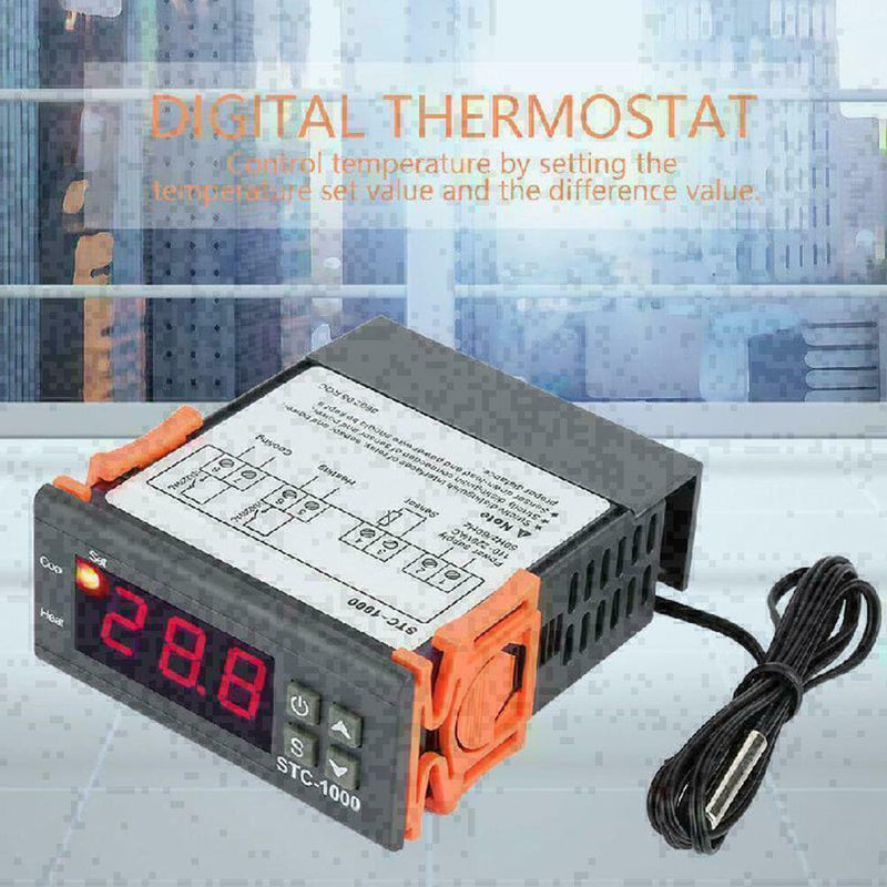 STC-1000 Digital AC 110-220V Temperature Controller Thermostat Aquarium L2N M0Q0