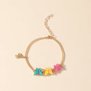 Colorful Butterfly Bracelet Korean Retro Women Charming Hand Chain Jewelry