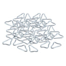 50pcs Metal Silvery Triangle Rings Buckle Ring for Straps Trampoline Mat