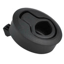 Flush Pull Slam Hatch Latch without Lock for Marine Boat RV Trailer Black A