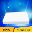 10pcs PVC PLASTIC BLANK WHITE CREDIT CARD 30 MIL With Stripe Magnetic Loco Z1G6