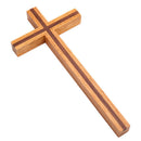 Christian Style Rubber Wood Home Decor Wall Cross Solid Mysterious Elegant Gift