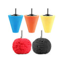 3Pcs Cone Sponge Pads + 2Pcs Ball Hub Polishing Wheel Buffing Car Beauty Wa H2N6