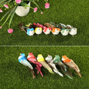 12pcs DIY Simulated Birds with Clip Artificial Colorful Feather Home Decor