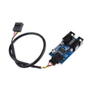 1Pc 9 pin USB header male 1 to 2 female extender cable 9p port multiplier ME