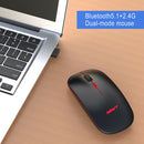 Bluetooth 2.4G Rechargeable Dual Mode Wireless Light Optical Mouse (Black) A