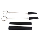 Set Of 4 Piano Rubber Wedge Mutes 2Pcs W/ Handle For Pinao Maintaing Tools