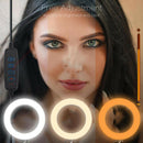 8" Selfie Ring Light for Live Stream/Makeup Desktop Led Camera Ringlight Lamp