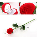Vogue Romantic Red Rose Engagement Wedding Ring Box Earrings Jewelry Gift BoxP3C