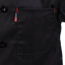 Black Chef Jacket Hotel Kitchen Apparel Coat Waiter Uniforms M Chef Hat Cap