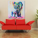 20cm Canvas Art Wall Painting Pictures Colorful Elephants Landscape Print