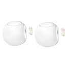 2pcs Half Ball Wall Hanging Flowerpot Glass Hydroponic Pot Plant Container Home