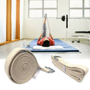 Cotton Yoga Strap Belt D-Ring Buckle Home Exercise Fitness Resistance Band Delu