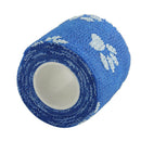 10pcs Cat Dog Pet Cohesive Bandage Gauze Tape  Wrap Claws Prints Blue