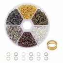 About 800 Pcs Iron Split Rings Double Loop Jump Ring Diameter 7mm Wire 21-G