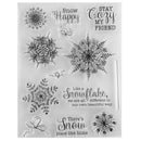 Snowflake Transparent Stamp Seal for DIY Photo Album Decorative Card Making