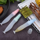3x BBQ Gadgets Oil Bottle Brush Tools Kitchen Portable Silicone Baking Pastry