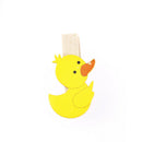 Yellow Duck Chicken Cartoon Wood Clip Photo Paper Pegs Clothespin Craft JR