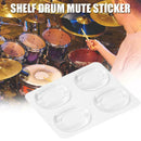 4pcs/set Snare Drum Mute Pad Drum Damper Transparent Instrument Accessories