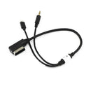 For Audi MMI AMI MDI Music Interface Cable Charger Connector 3.5MM AUX Adap