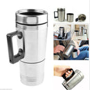 12v Stainless Car Cup Travel practical Insulation Bottle Car Heating Mug New